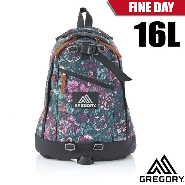 【美國 GREGORY】 FINE DAY 日用雙肩休閒後背包16L(YKK拉鍊)/ 77661-9867 群花油彩✿30E010